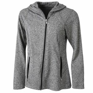 Columbia $75 XS Asymmetric Zip Heather Gray Fleece Active Athleisure Hoodie